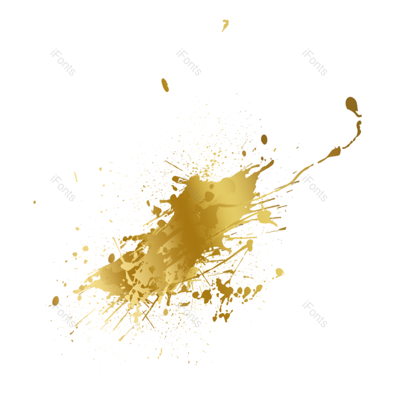 金箔图片,金色水墨元素,金色元素PNG,喷溅免抠素材